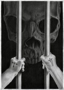 'Crooked Timber' 4, pencil on paper, 30x21cms, 2025.
