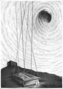 'Crooked Timber' 6. Pencil on paper, 30 x 21cms, 2026