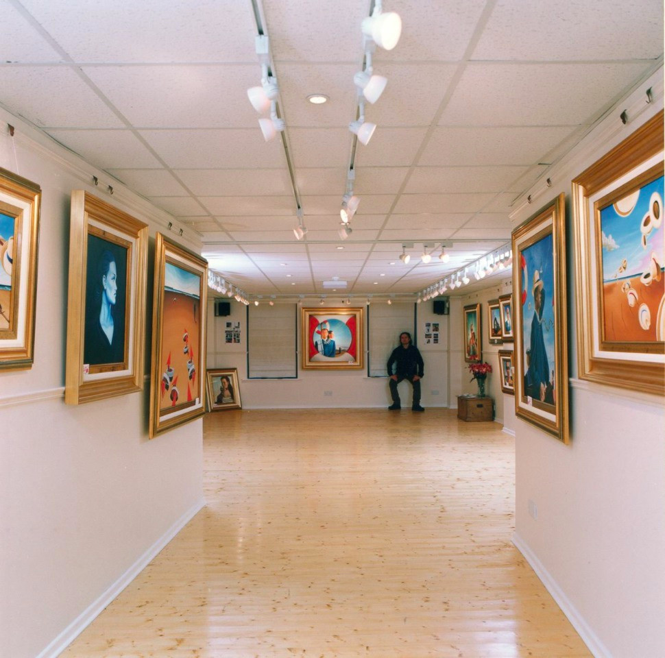 George at The Dalriada Gallery, '98.